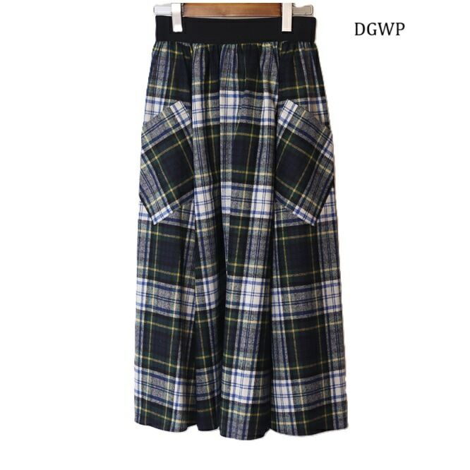 オニール オブ ダブリン O NEIL OF DUBLIN ロングスカート フレアスカート スカート ウールMIX ロング丈 ポケット付き 85cm ロング レディース キルト オニール オブ ダブリ