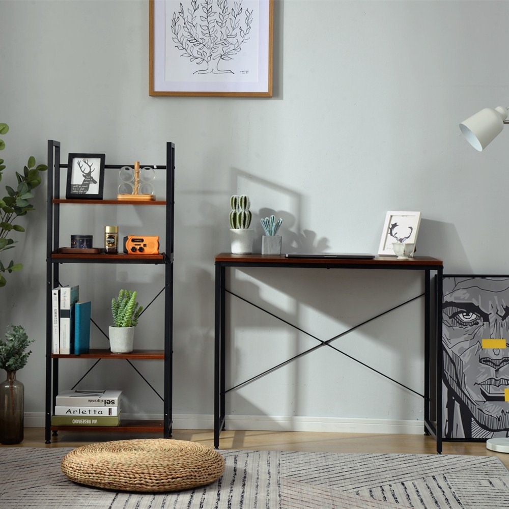 【当日発送&送·料·無·料】【301556LAAオフィスチェア+パソコンデスク セット】【ダークブラウン】パソコンデスク デスク ラック付き 木製 ワークデスク 学習デスク-200 【当日発送&送·料·無·料】【301556LAAオフィスチェア+パソコンデスク セット】【ダークブラウン】パソコンデスク デスク ラック付き 木製 ワークデスク 学習デスク-200