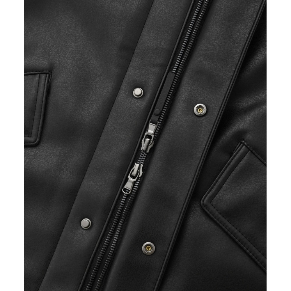 COVERNAT ヴィーガンレザーショートパンツ M-51 ジャンパーブラック