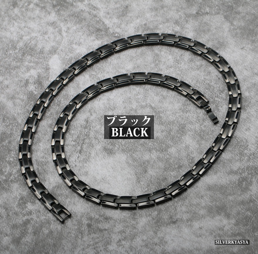 ステンレス 316L 磁気ネックレス [n230]