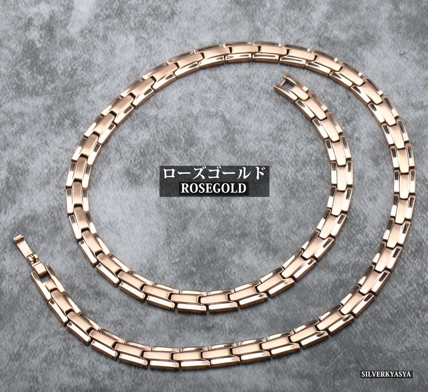 ステンレス 316L 磁気ネックレス [n230]