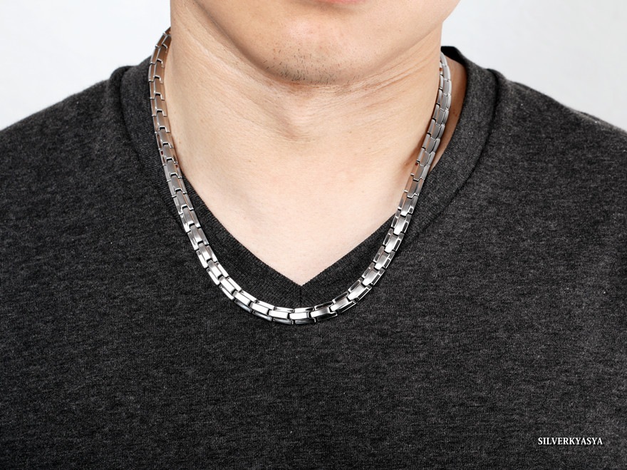 ステンレス 316L 磁気ネックレス [n230]