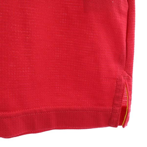 日本製 ゴルフ 半袖 ポロシャツ 4 赤 メンズ 日本製 ゴルフ 半袖 ポロシャツ 4 赤 メンズ