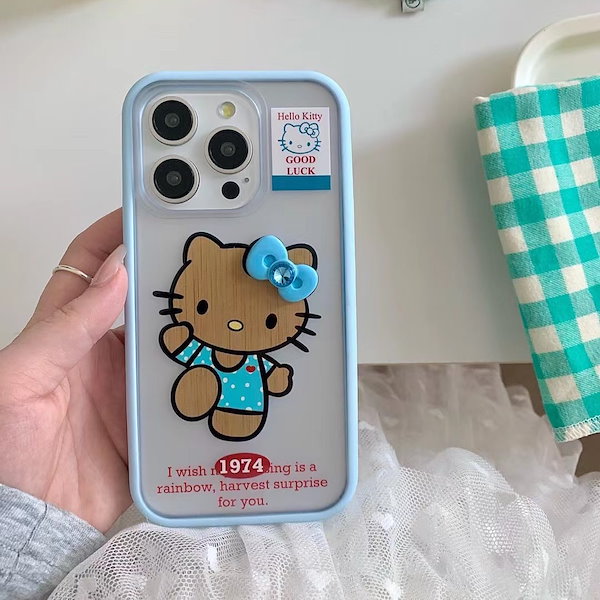 Qoo10] サンリオ 日焼けキティ iphoneケース スマホ