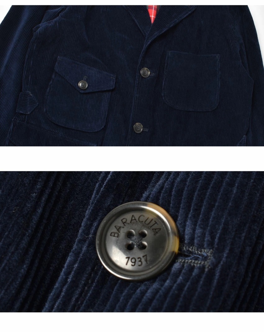 CORD BLAZER BRBLZ0019 メンズ ウェア コート 羽織 上着 ポケット イギリス 英国 上品 おしゃれ ブランド トラッド カジュアル シンプル キレカジ チェック