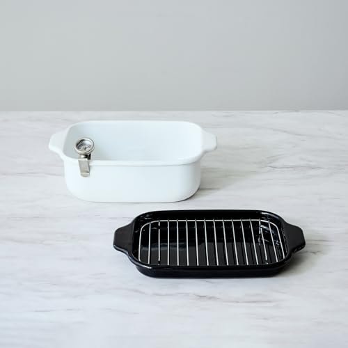 富士ホーロー 角型天ぷら鍋 ワイド TP-22K.W