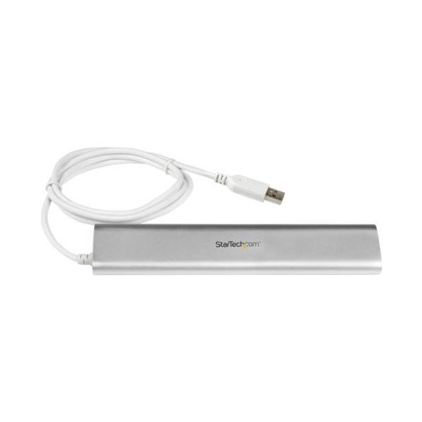 StarTech.com 7ポート USB3.0ハブ(ケーブル一体型) シルバー&ホワイト ST73007UA 1個 StarTech.com 7ポート USB3.0ハブ(ケーブル一体型) シルバー&ホワイト ST73007UA 1個
