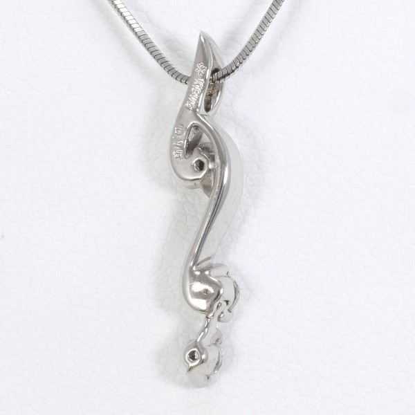 デビアス トリロジー K18WG ネックレス ダイヤ 0.15 約45cm ジュエリー