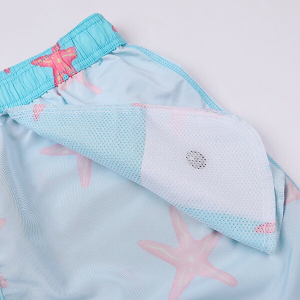 水着 メンズ サーフパンツ 速乾 ショートパンツ 短パン 水陸両用 ビーチパンツ 大きいサイズ 海パン 総柄 スイムパンツ リゾート 海 プール 行楽 レジャー 旅行 サーフィン ブルー M/L/LL