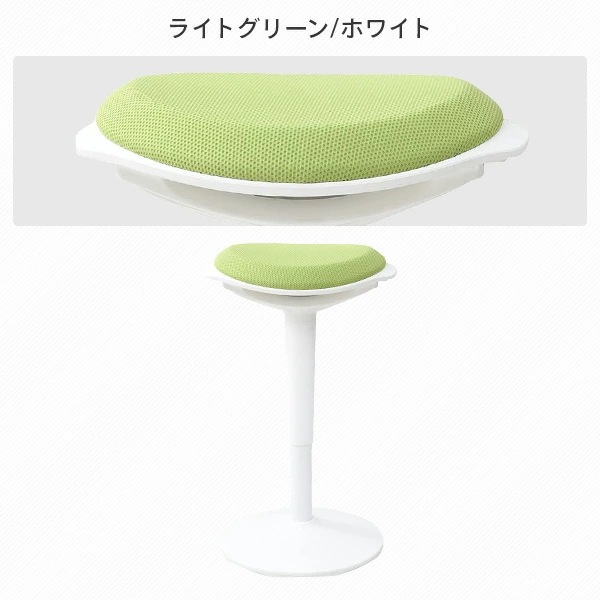 ハイチェア 昇降 チェア (スタンディングデスク対応) ガス圧昇降式 幅42 奥行38.5 高さ57-72cm スツール 背もたれなし 接地部ラウンド構造 立ち姿勢で腰掛けやすい オフィスチェア
