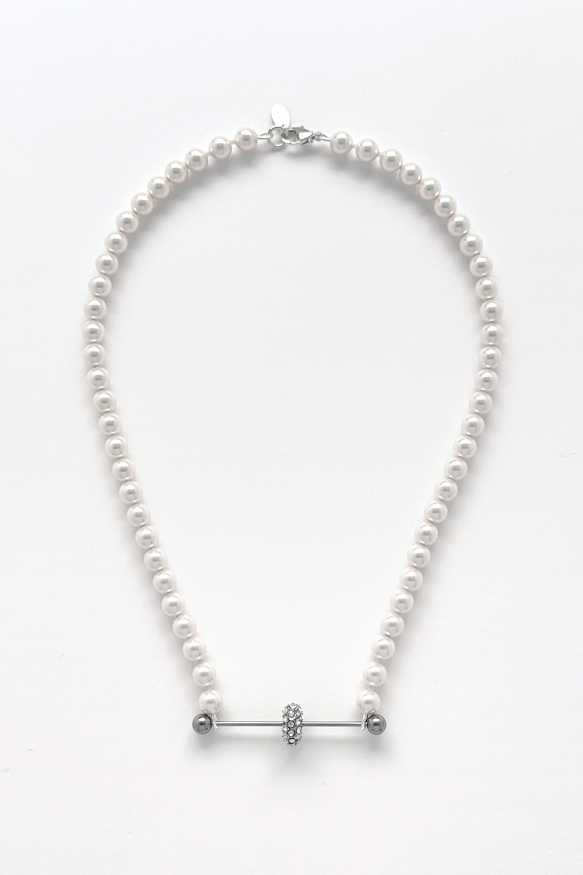 Monday Edition】THE BARBELL PEARL NECKLACE ネックレス