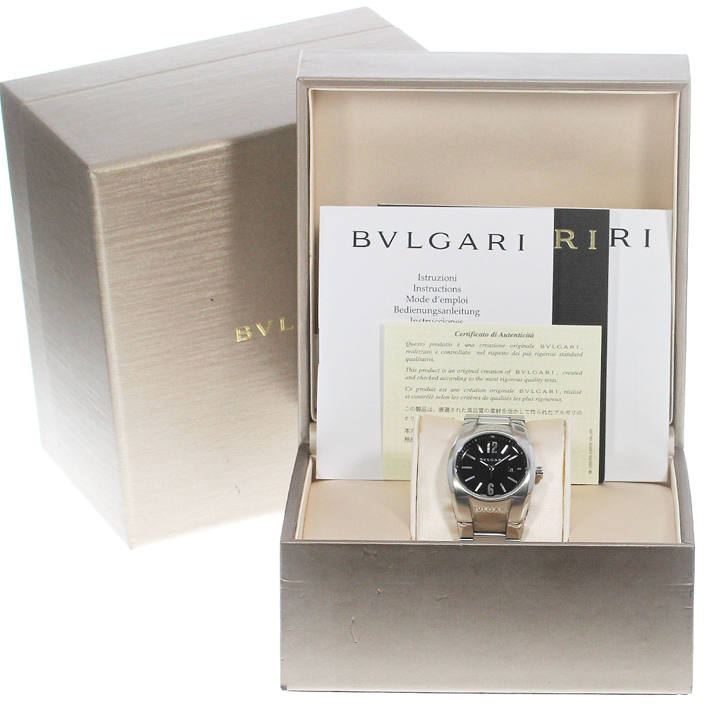 ☆極美品 エルゴン BVLGARI ブルガリ EG30S ホワイト レディース BVLGARI ブルガリ エルゴン EG30S レディース 腕時計 デイト