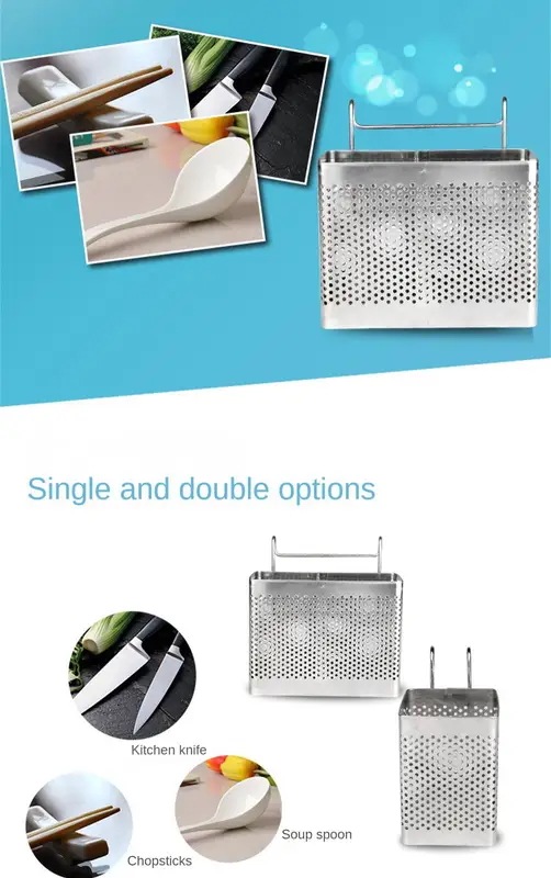 ステンレス製箸ラック食器ホルダーオーガナイザーカトラリードライヤーフック付きドラナーシェルフキッチンアクセサリー1個3個5個