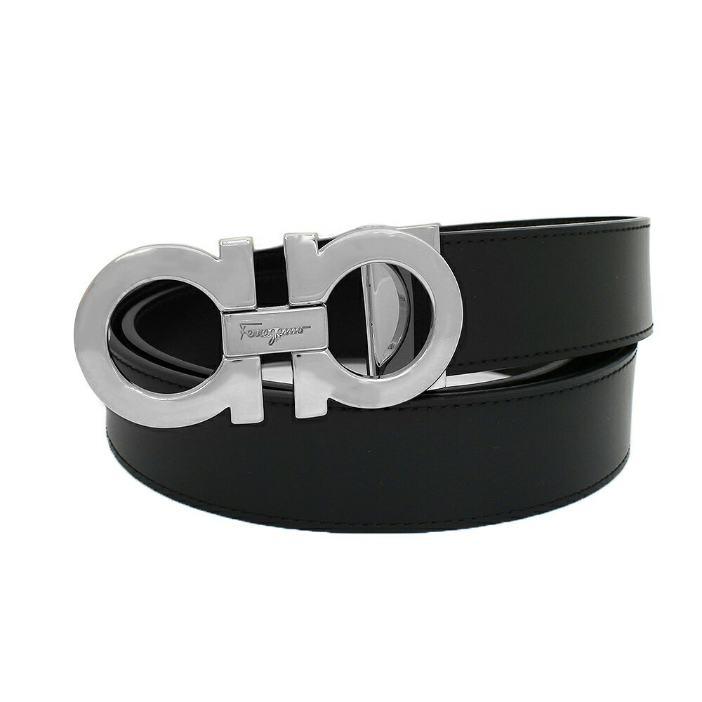 ベルト 675542-312615-85 メンズ レディース ブラック シルバー