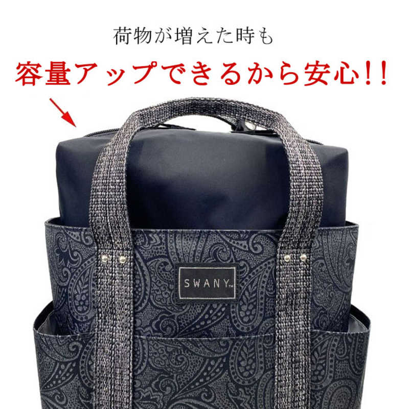 スワニー　D-576 ユベーロ3 お買い物キャリー 日帰り～1泊 ブラック　57694
