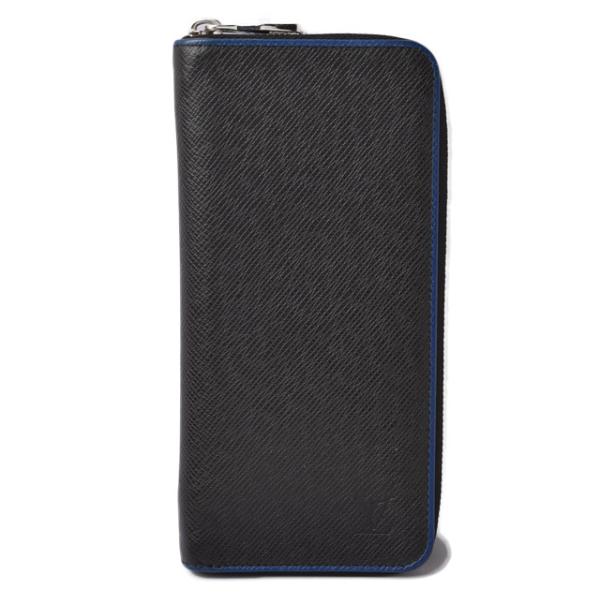 中古 財布 LOUIS VUITTON 長財布/ジッピーウォレット ヴェルティカル タイガ ブラック/ブルー M30569 中古 財布 LOUIS VUITTON 長財布/ジッピーウォレット ヴェルティカル タイガ ブラック/ブルー M30569
