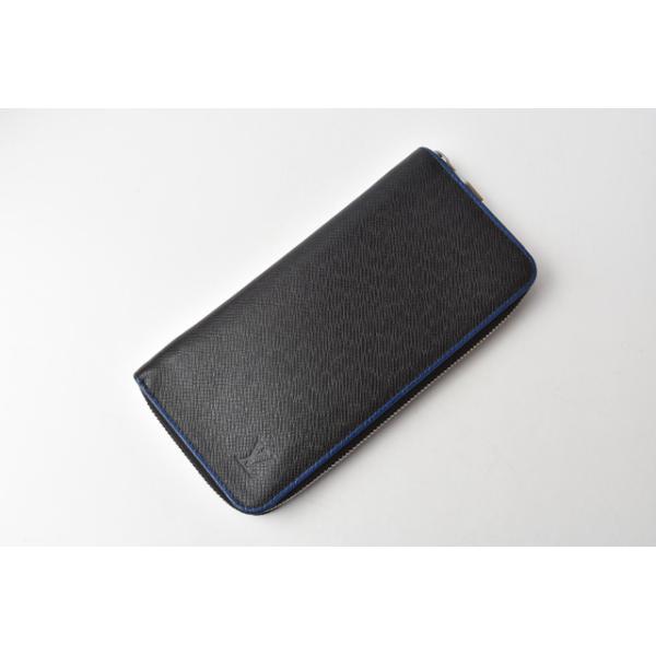 中古 財布 LOUIS VUITTON 長財布/ジッピーウォレット ヴェルティカル タイガ ブラック/ブルー M30569 中古 財布 LOUIS VUITTON 長財布/ジッピーウォレット ヴェルティカル タイガ ブラック/ブルー M30569