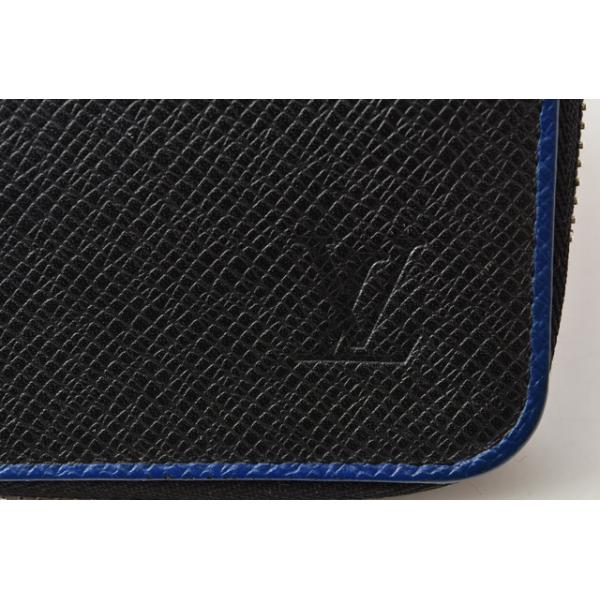 中古 財布 LOUIS VUITTON 長財布/ジッピーウォレット ヴェルティカル タイガ ブラック/ブルー M30569 中古 財布 LOUIS VUITTON 長財布/ジッピーウォレット ヴェルティカル タイガ ブラック/ブルー M30569