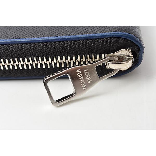 中古 財布 LOUIS VUITTON 長財布/ジッピーウォレット ヴェルティカル タイガ ブラック/ブルー M30569 中古 財布 LOUIS VUITTON 長財布/ジッピーウォレット ヴェルティカル タイガ ブラック/ブルー M30569