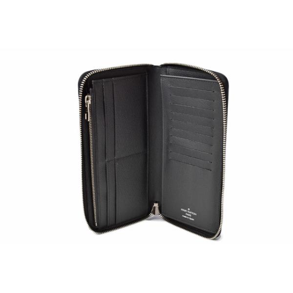 中古 財布 LOUIS VUITTON 長財布/ジッピーウォレット ヴェルティカル タイガ ブラック/ブルー M30569 中古 財布 LOUIS VUITTON 長財布/ジッピーウォレット ヴェルティカル タイガ ブラック/ブルー M30569