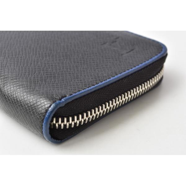 中古 財布 LOUIS VUITTON 長財布/ジッピーウォレット ヴェルティカル タイガ ブラック/ブルー M30569 中古 財布 LOUIS VUITTON 長財布/ジッピーウォレット ヴェルティカル タイガ ブラック/ブルー M30569