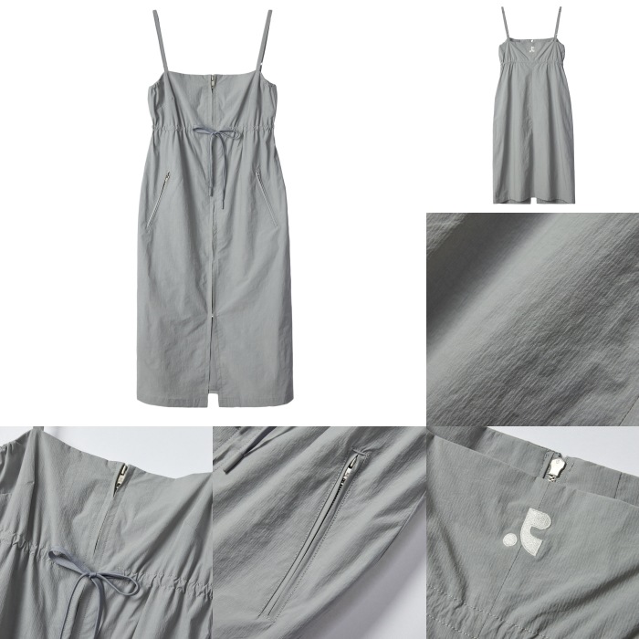 REST & RECREATION ワンピース RR LOGO NYLON MIDI DRESS 2color ☆人気☆【Rest&Recreation】☆RR LOGO NYLON MIDI DRES.S