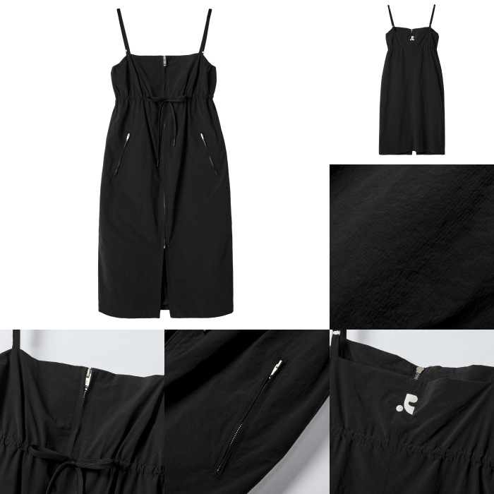 REST & RECREATION ワンピース RR LOGO NYLON MIDI DRESS 2color REST & RECREATION】 RR LOGO NYLON MIDI DRESS : 2COLORS