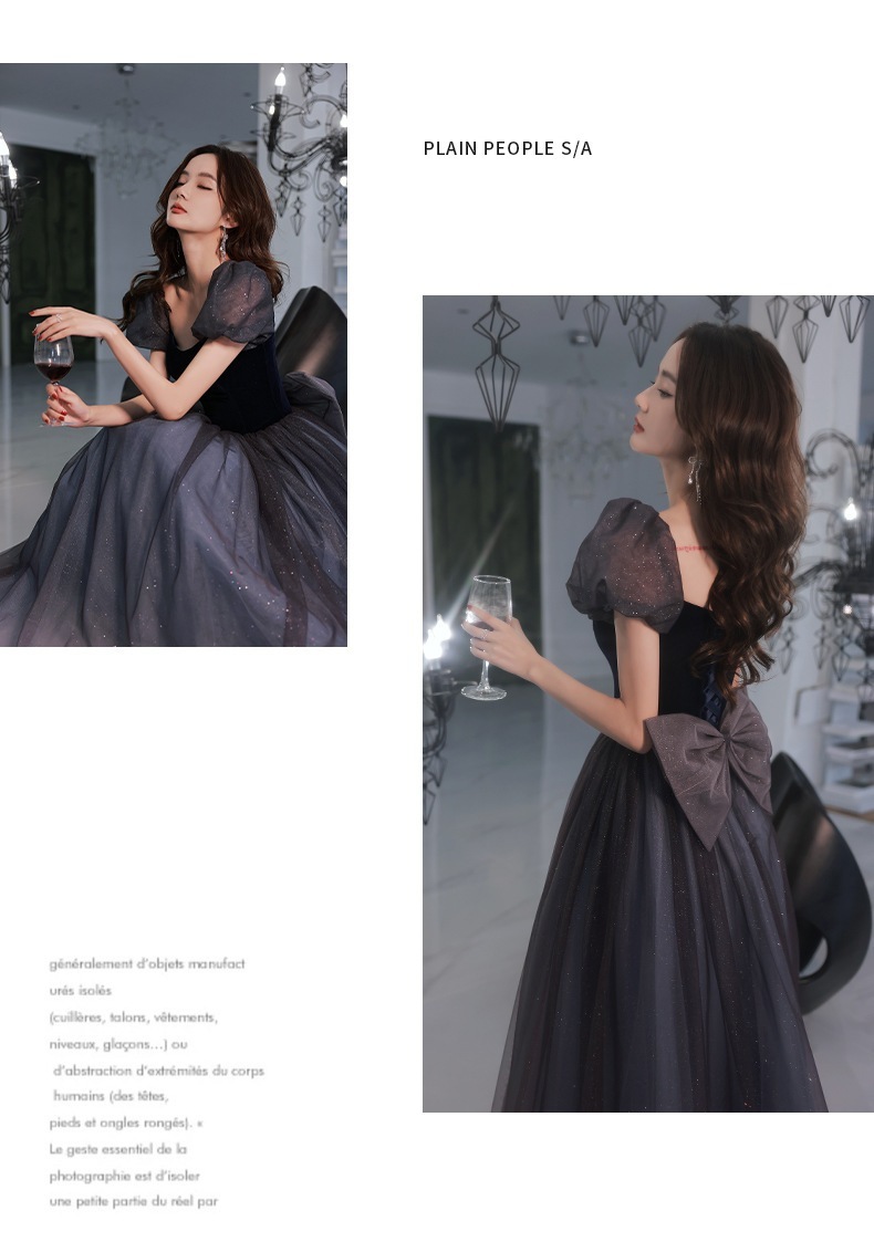 パーティードレスロング丈韓国風結婚式上品お洒落大きいサイズお呼ばれ二次会ピアノ服3040