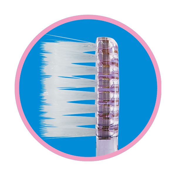 （まとめ）エビス メディフィット クリア 超先細毛ハブラシ ふつう B-191 1セット（12本） 3セット