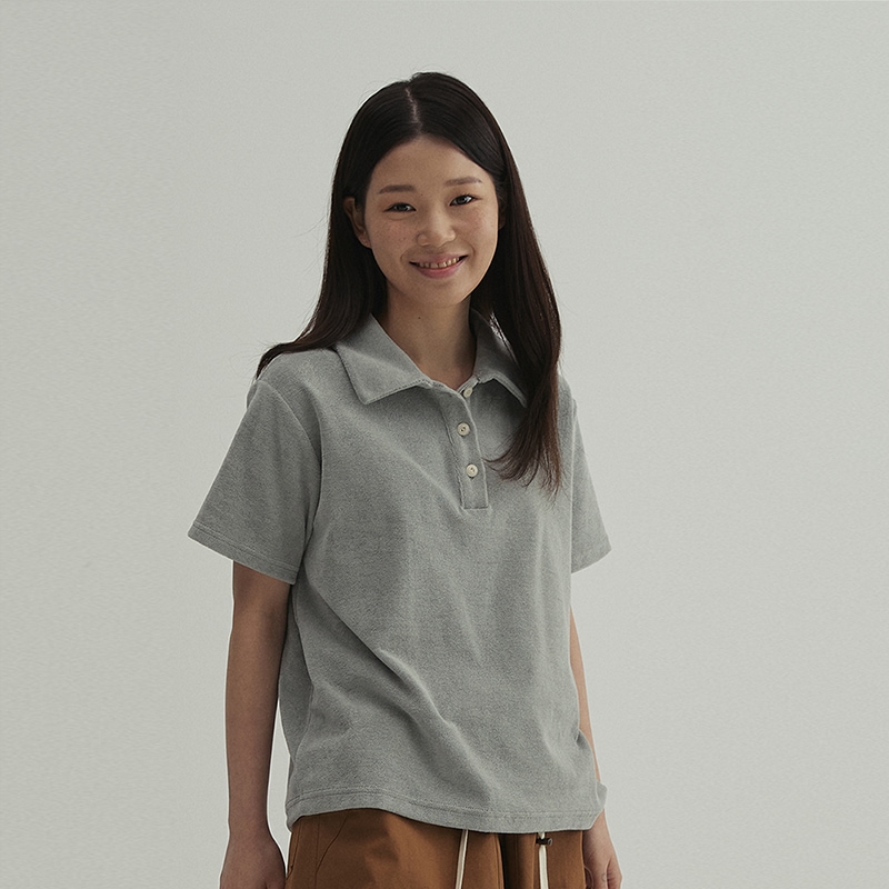 테리 PK셔츠_민트그레이
