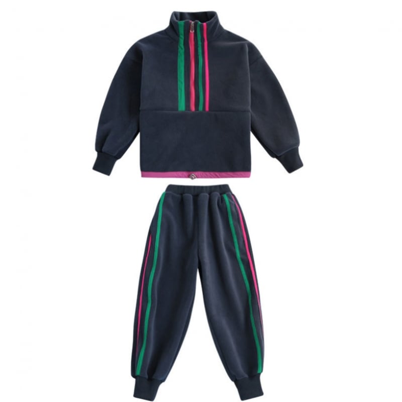 ロラネ 冬の起毛子供上下セット ロラネ 冬の起毛子供上下セット