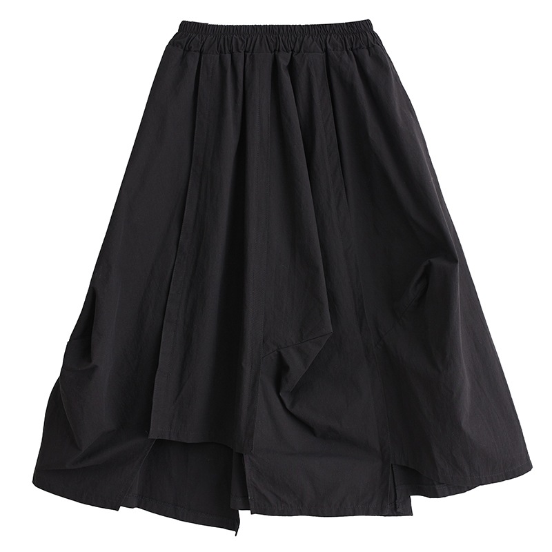暗黒の不規則なデザイン感2024春夏の新型カジュアルな服装は痩せたスカートAラインスカート 暗黒の不規則なデザイン感2024春夏の新型カジュアルな服装は痩せたスカートAラインスカート