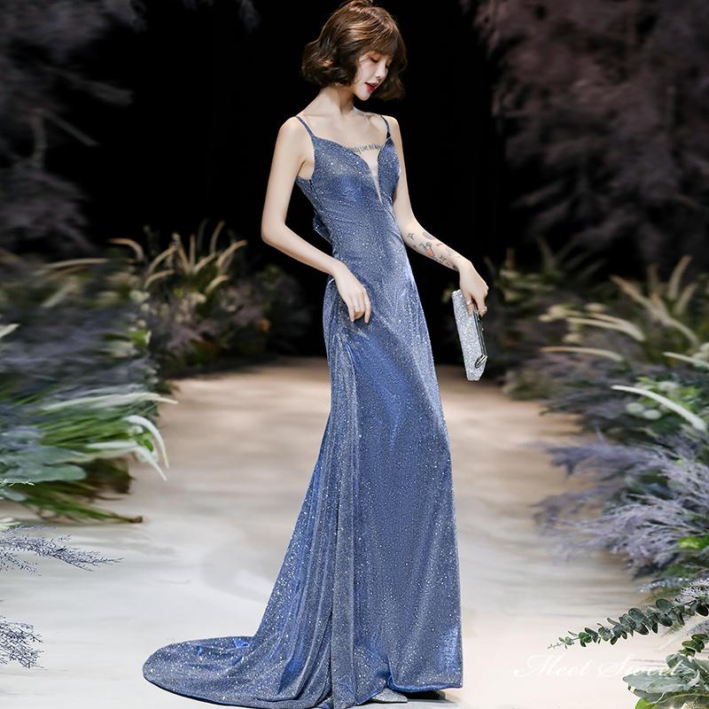 カラードレス ブルー リボン キャミソール パーティー 青 ロングドレス 結婚式 二次会 発表会 演奏会 ウェディングドレス ウエディングドレス スレンダードレス-680 カラードレス ブルー リボン キャミソール パーティー 青 ロングドレス 結婚式 二次会 発表会 演奏会 ウェディングドレス ウエディングドレス スレンダードレス-680