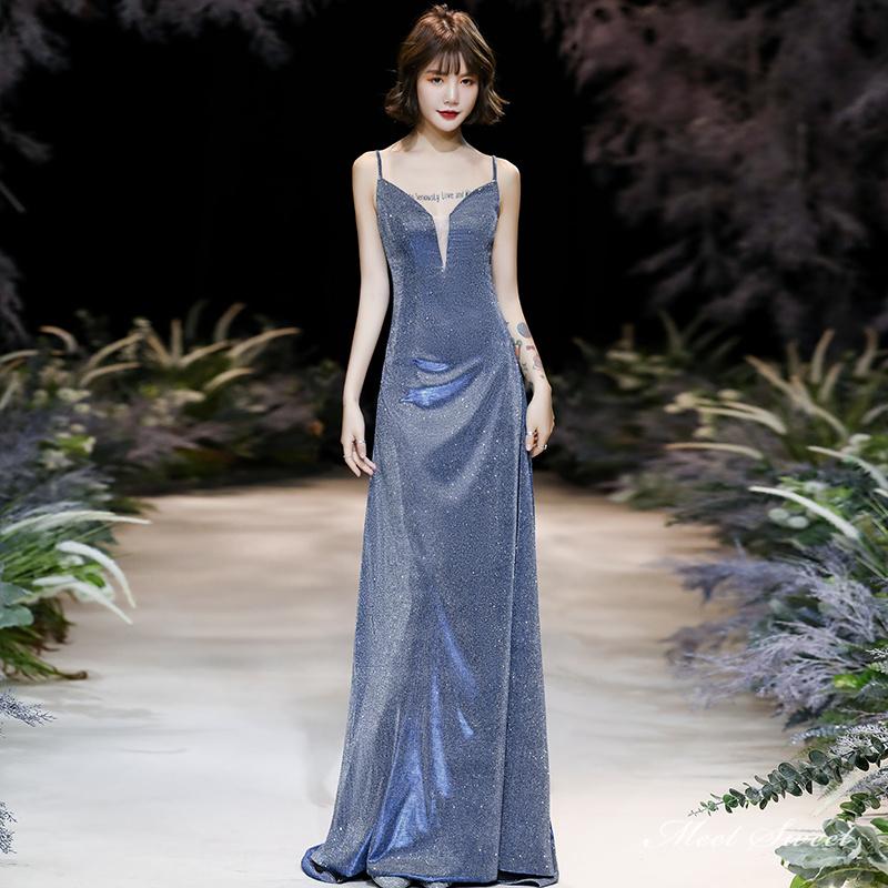 カラードレス ブルー リボン キャミソール パーティー 青 ロングドレス 結婚式 二次会 発表会 演奏会 ウェディングドレス ウエディングドレス スレンダードレス-680 カラードレス ブルー リボン キャミソール パーティー 青 ロングドレス 結婚式 二次会 発表会 演奏会 ウェディングドレス ウエディングドレス スレンダードレス-680