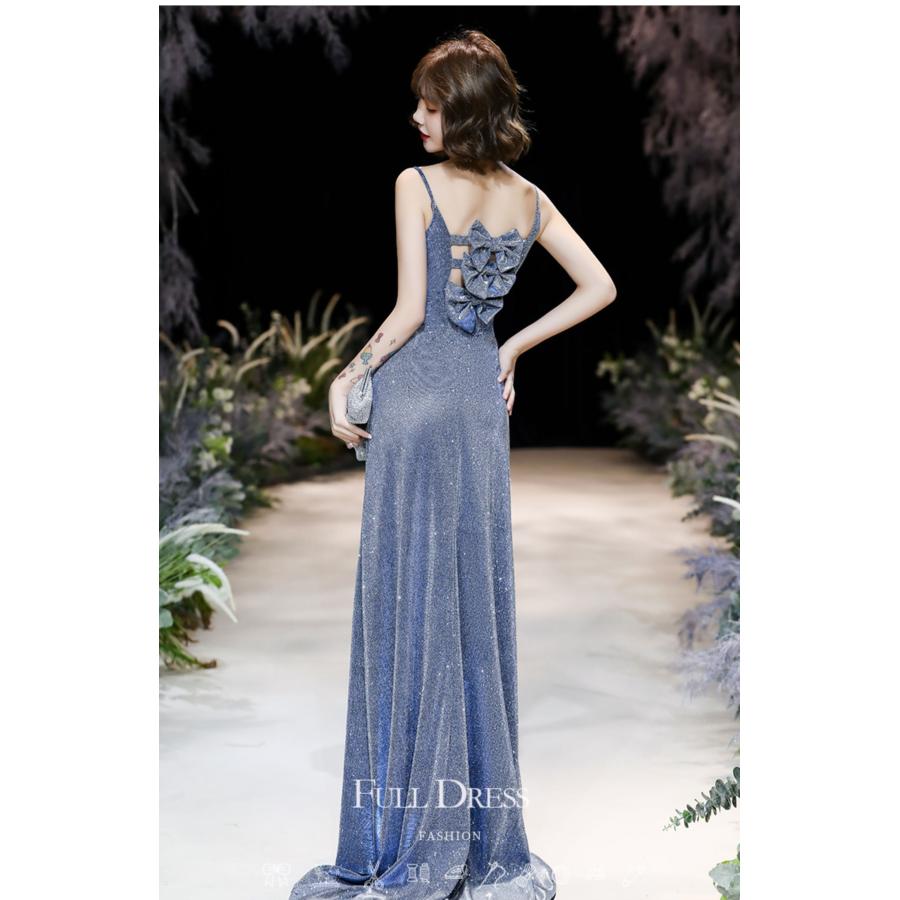 カラードレス ブルー リボン キャミソール パーティー 青 ロングドレス 結婚式 二次会 発表会 演奏会 ウェディングドレス ウエディングドレス スレンダードレス-680 カラードレス ブルー リボン キャミソール パーティー 青 ロングドレス 結婚式 二次会 発表会 演奏会 ウェディングドレス ウエディングドレス スレンダードレス-680