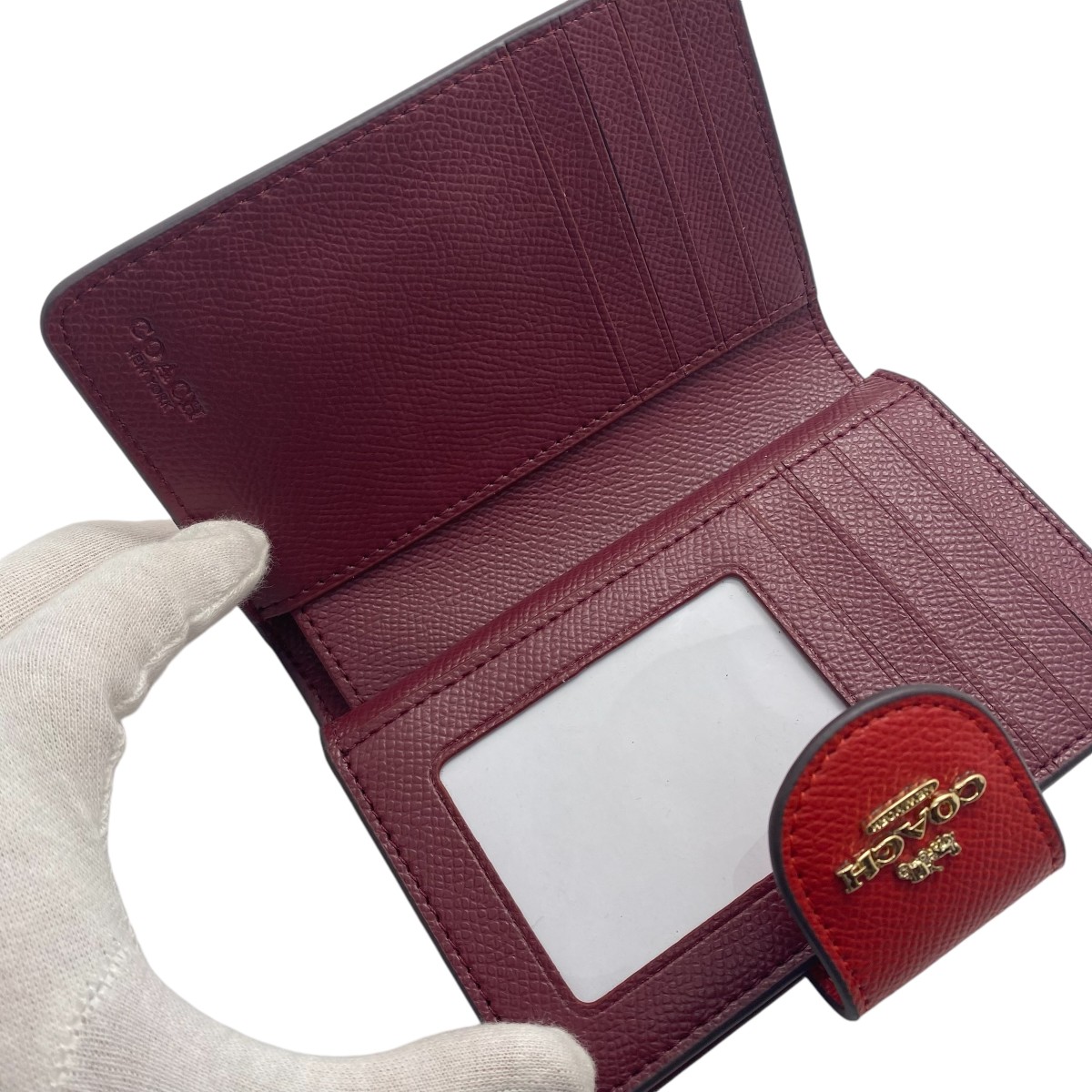 コーチ COACH 二つ折り財布 C6390 レッド系 アウトレット レディース 店頭展示品 感謝セール コーチ COACH 二つ折り財布 C6390 レッド系 アウトレット レディース 店頭展示品 感謝セール