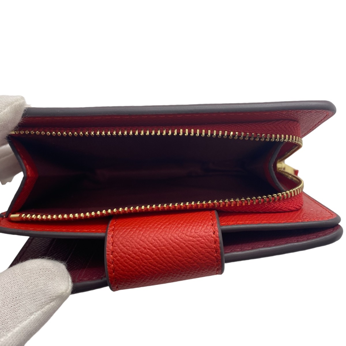 コーチ COACH 二つ折り財布 C6390 レッド系 アウトレット レディース 店頭展示品 感謝セール コーチ COACH 二つ折り財布 C6390 レッド系 アウトレット レディース 店頭展示品 感謝セール