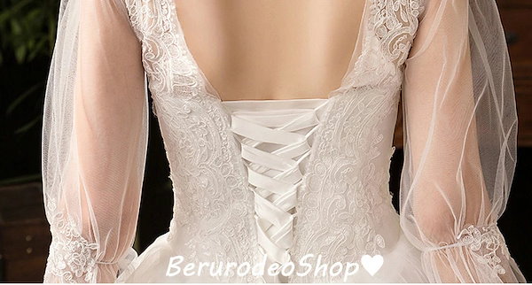 Qoo10] ウェディングドレス 立ち襟 チャイナ風ド