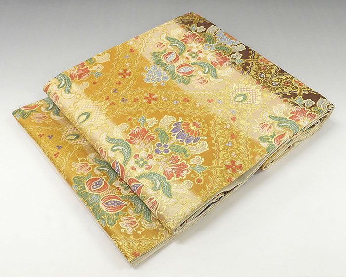 袋帯 新品 正絹 西陣 大光謹製 唐花模様 袋帯 未仕立
