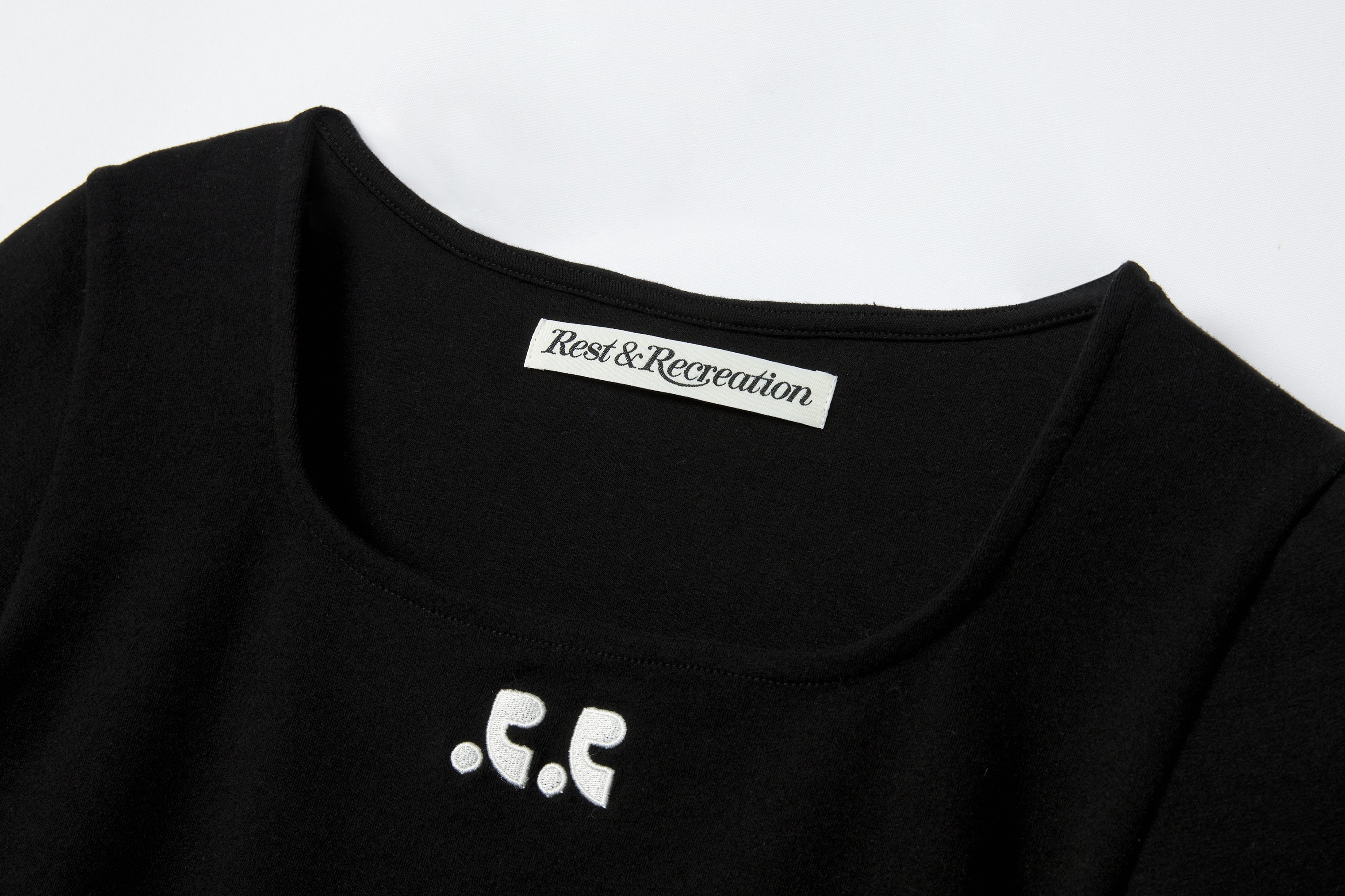 ★Rest & Recreation★RR LOGO SQUARE NECK T-SHIRT 5COLOR Rest & Recreation】RR LOGO SQUARE NECK T-SHIRT (Rest