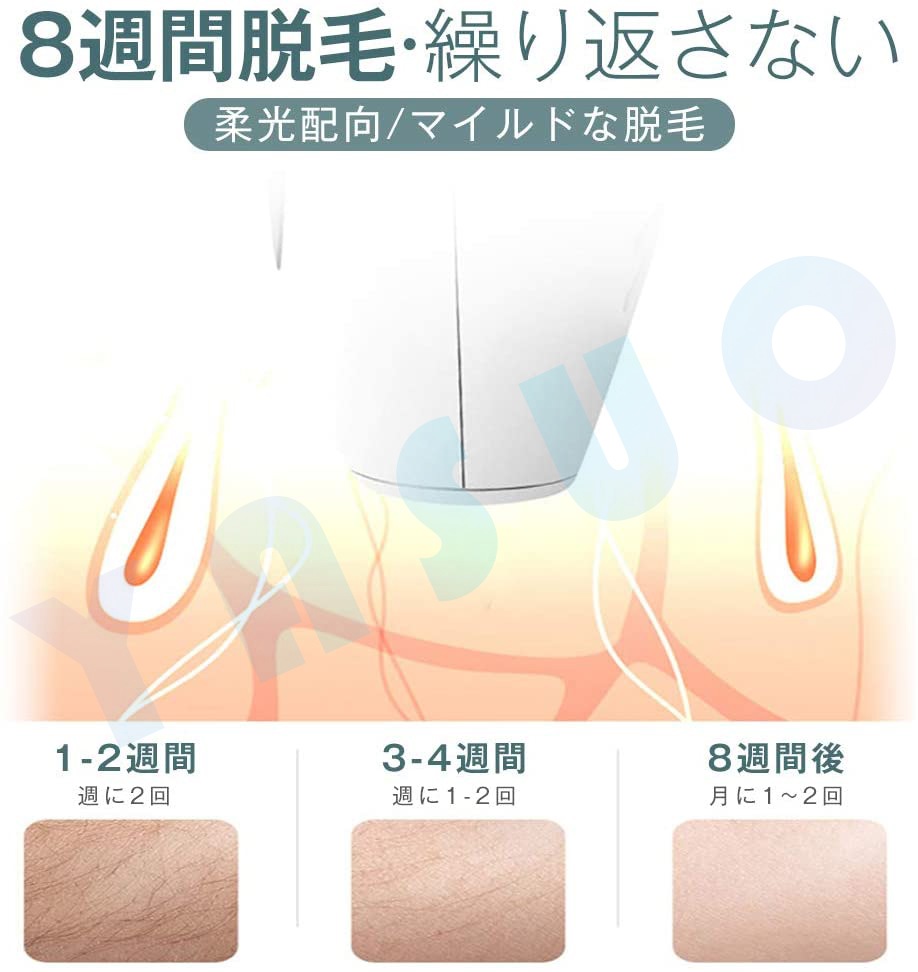 脱毛器 レーザー脱毛器 永久脱毛 IPL光脱毛器 光美容器 髭 脱毛 VIO対応 光エステ フラッシ