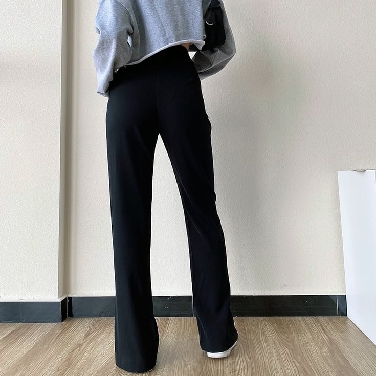 ラフパンツ ボトムス 長ズボン スラックス スウェット スリット ワントーン カジュアル 抜け感 ラフパンツ ボトムス 長ズボン スラックス スウェット スリット ワントーン カジュアル 抜け感