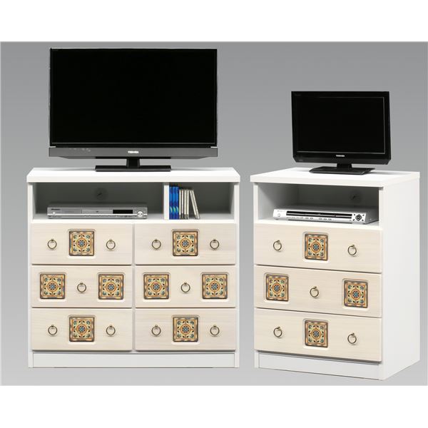 日本製 天然木 ミドル ＴＶ台 89cm幅 ホワイト 完成品 TVボード テレビ台 テレビボード リビングボード リビング収納