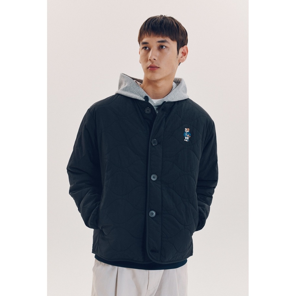 エールエンブロイダリーダンカラーレスキルティングブラック エールエンブロイダリーダンカラーレスキルティングブラック