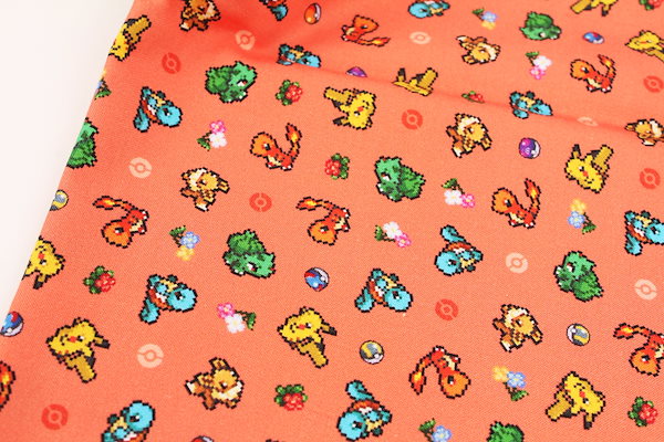 Qoo10] 韓国生地 キャラクター生地 ポケットモン