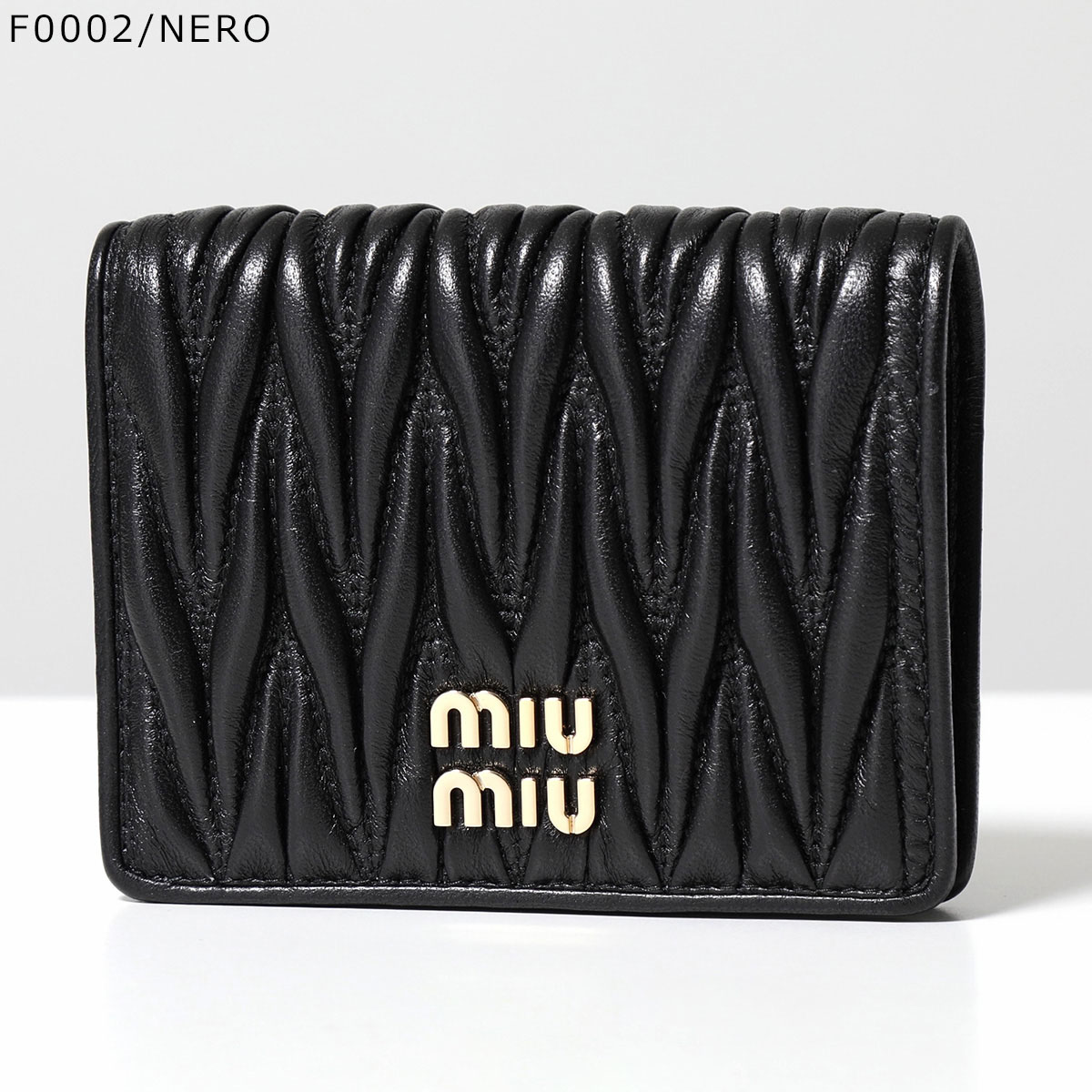 MIUMIU ミュウミュウ 二つ折り財布 5MV204 2FPP AFPP レディース