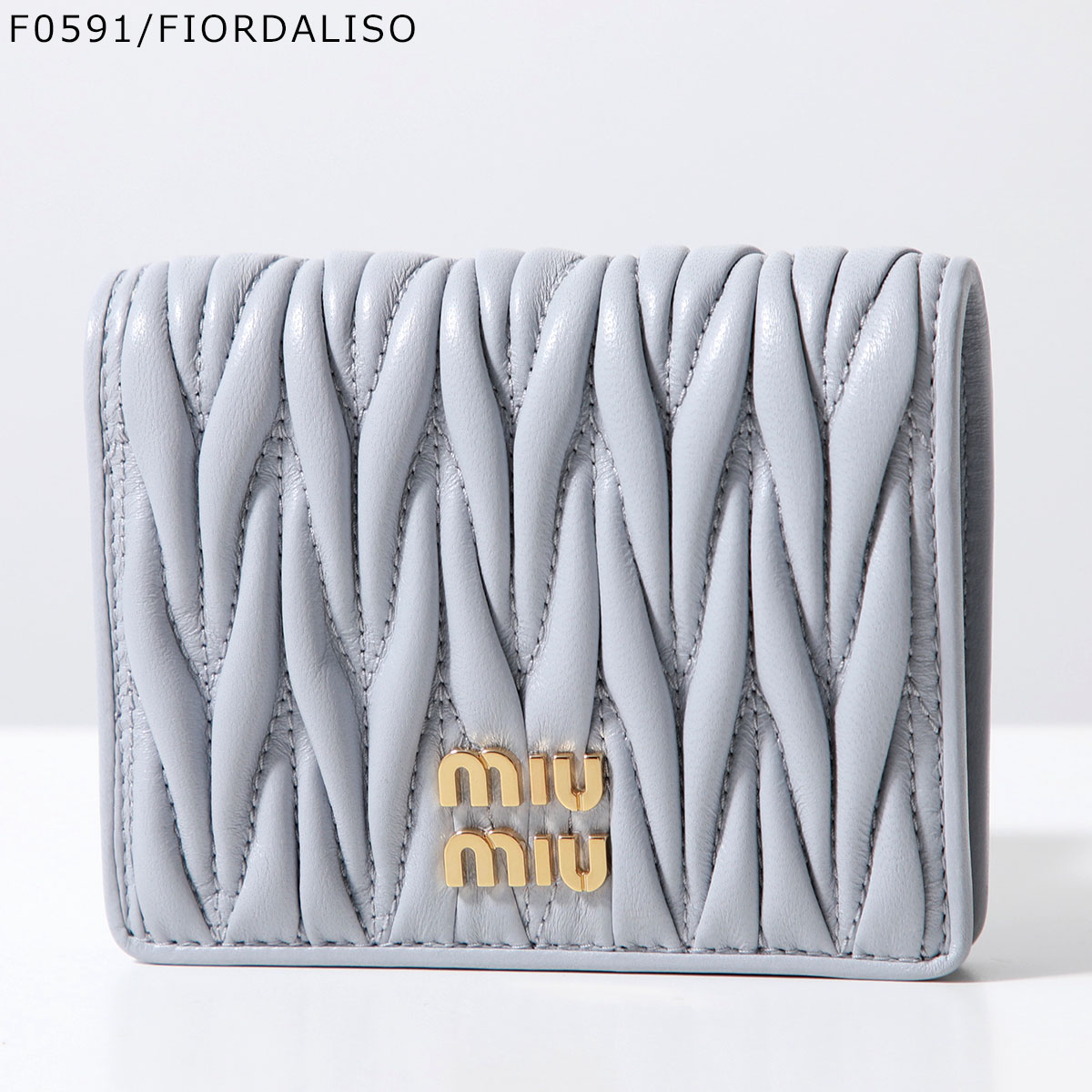 MIUMIU ミュウミュウ 二つ折り財布 5MV204 2FPP AFPP レディース