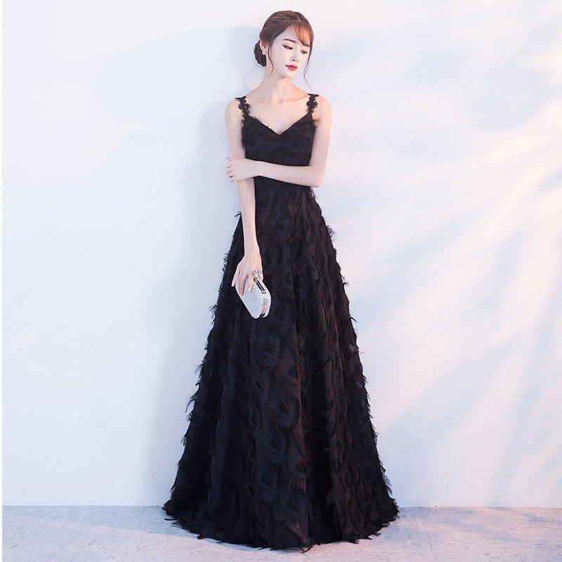 カラードレス 演奏会 黒 ブラック フェザー 羽 ロングドレス パーティードレス 結婚式 二次会 イブニングドレス 前撮り 発表会 キャミソール-650 カラードレス 演奏会 黒 ブラック フェザー 羽 ロングドレス パーティードレス 結婚式 二次会 イブニングドレス 前撮り 発表会 キャミソール-650