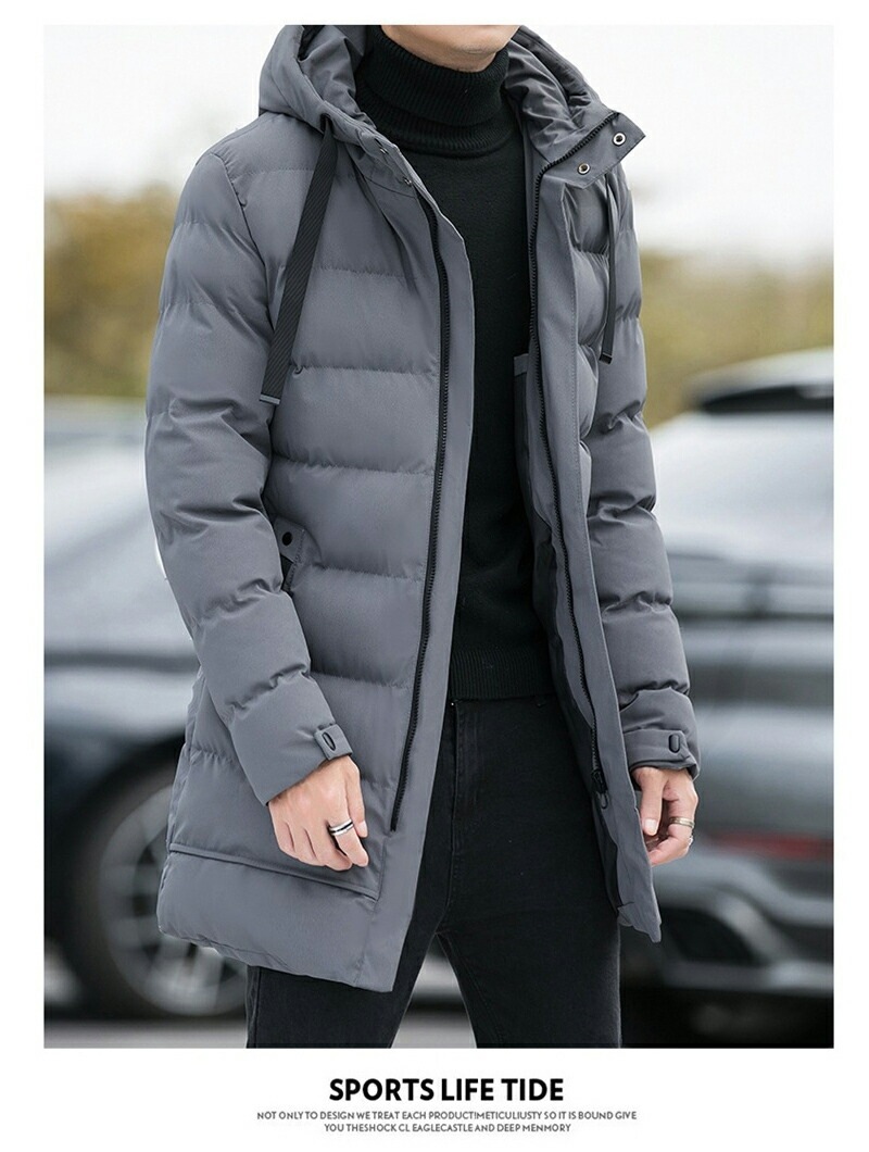 アウター メンズ フード付きコットンコート ジャケット メンズ 中綿 防寒 暖かいフード付き コットン カジュアル 大きいサイズ