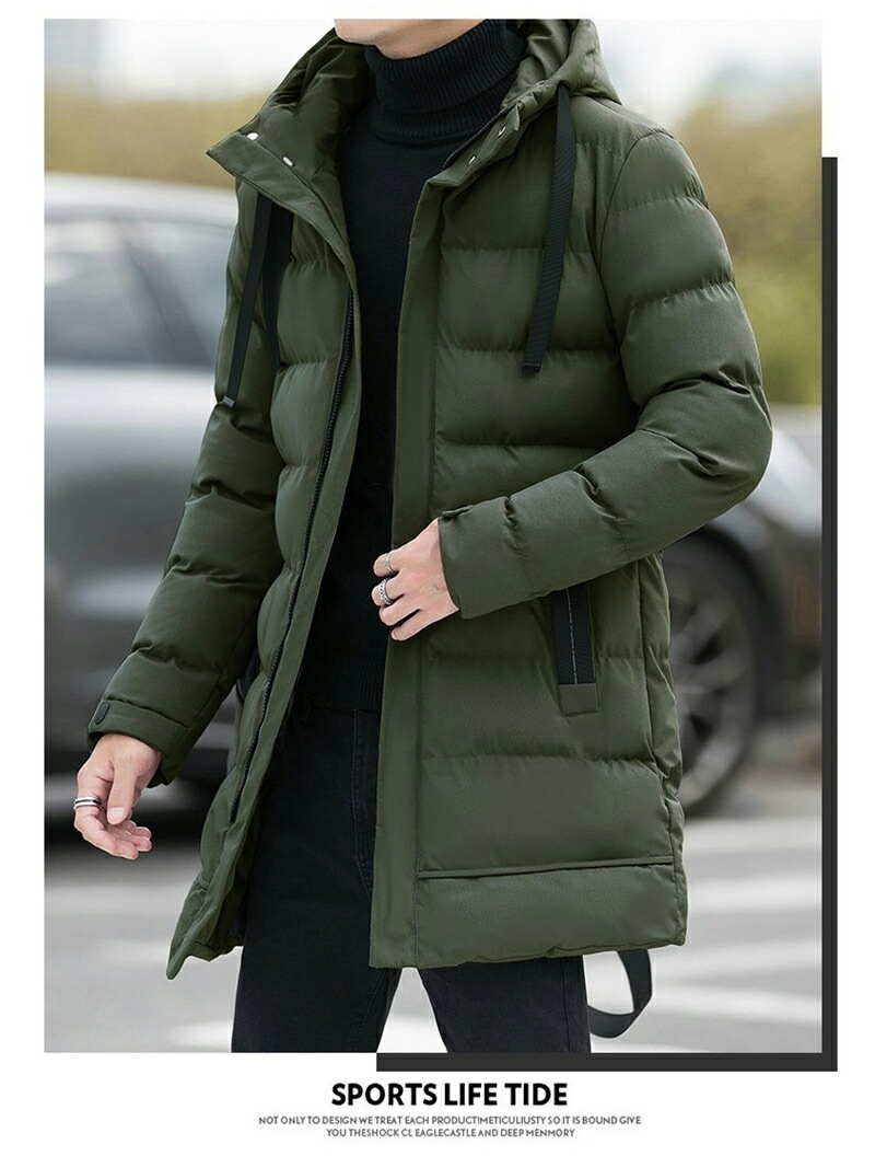 アウター メンズ フード付きコットンコート ジャケット メンズ 中綿 防寒 暖かいフード付き コットン カジュアル 大きいサイズ